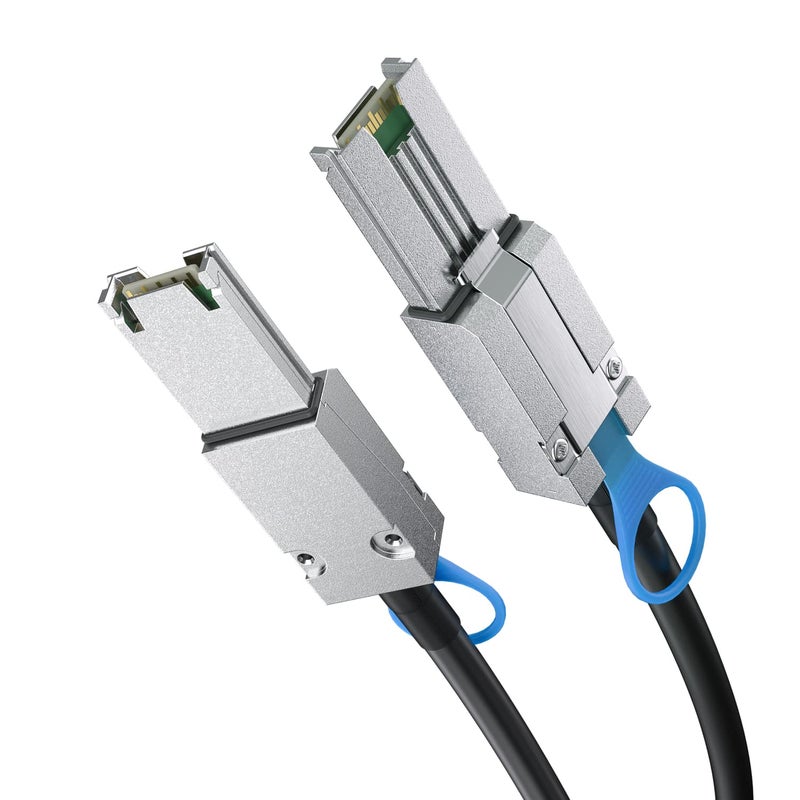 HYFIBER 6G External Mini SAS SFF-8088 to SFF-8088 Cable, 6Gbps External Cable Attached SCSI, 26pin, 100-Ohm Impedance, 2-Meter(6.6ft), 30AWG - Image 1